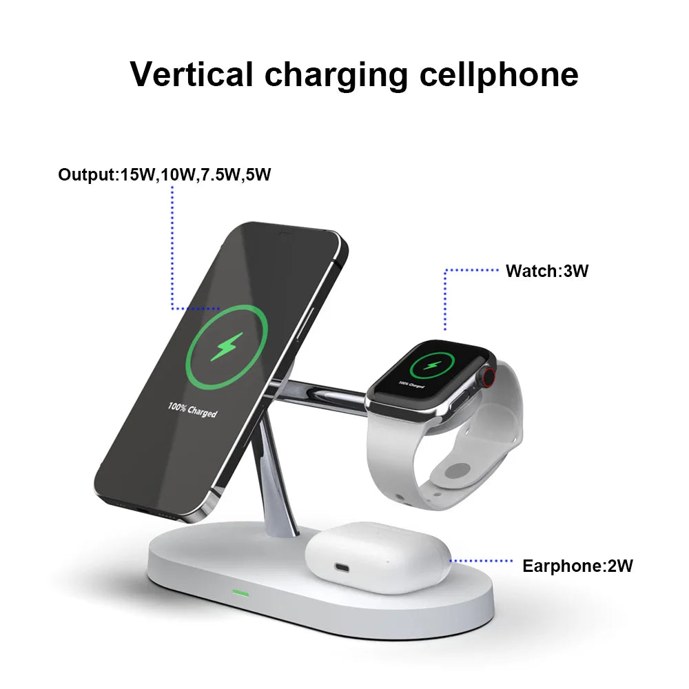 3 in 1 Wireless Charger Stand For iPhone/Apple Watch/Airpods