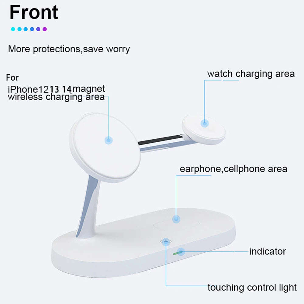 3 in 1 Wireless Charger Stand For iPhone/Apple Watch/Airpods