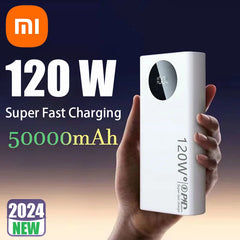 Xiaomi 120W 50000mAh Power Bank Haute Capacité Chargeur De Batterie Portable Powerbank À Charge Rapide Pour iPhone Samsung Huawei 2024