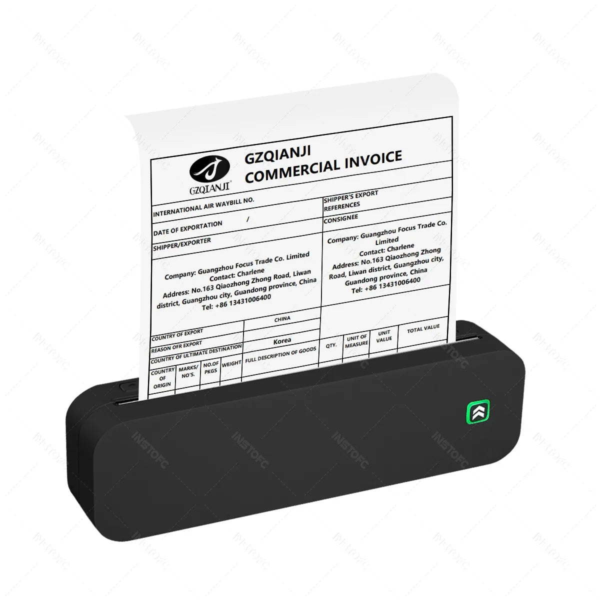 Inkless A4 Portable Thermal Printer Supports A40 Thermal Paper Bluetooth Wireless Mobile Travel Printers for Car & Office Use