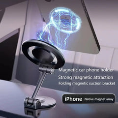 1080 Rotate Magnetic Car Phone Holder Stand Magnet Car Mount Support GPS Mobile Bracket in Car For Macsafe iPhone Samsung Xiaomi