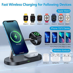 3 in 1 Wireless Charger Stand For iPhone/Apple Watch/Airpods